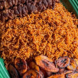 Nigerian jollof rice in UK