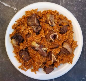 Jollof Rice + Beef