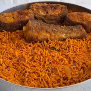 Jollof + Hake Fish