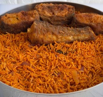 Jollof + Hake Fish